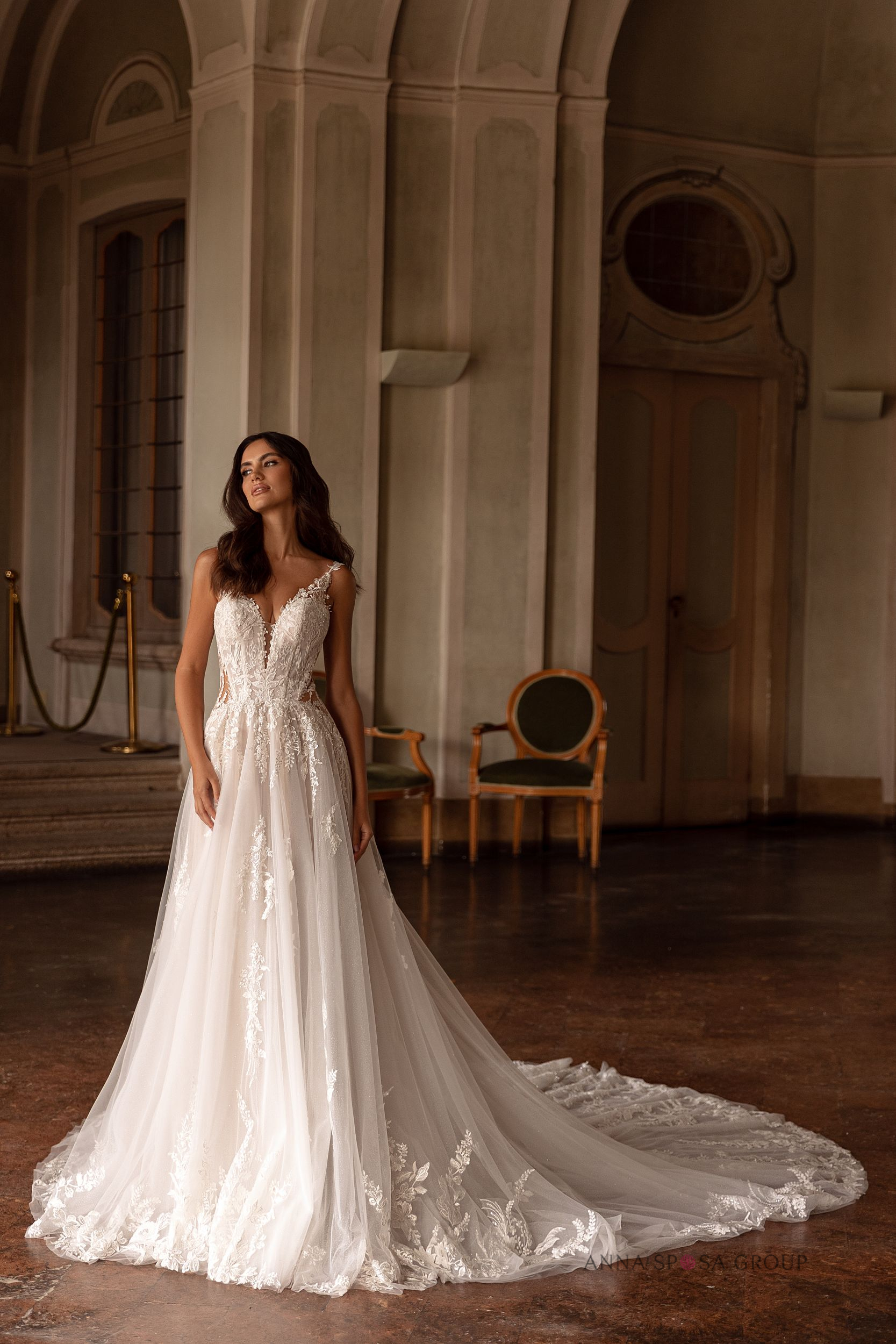 suknia ślubna anna sposa grutin przód