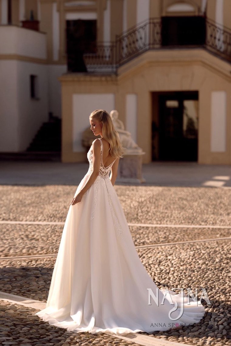 Suknia ślubna Anna Sposa ALFREDA tył w NAJNA WOW