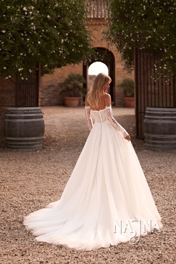 Suknia ślubna Anna Sposa MIKENIA blisko w NAJNA WOW tył w NAJNA WOW