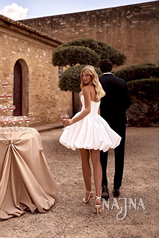 Suknia ślubna Anna Sposa ORRA wersja mini tył w NAJNA WOW