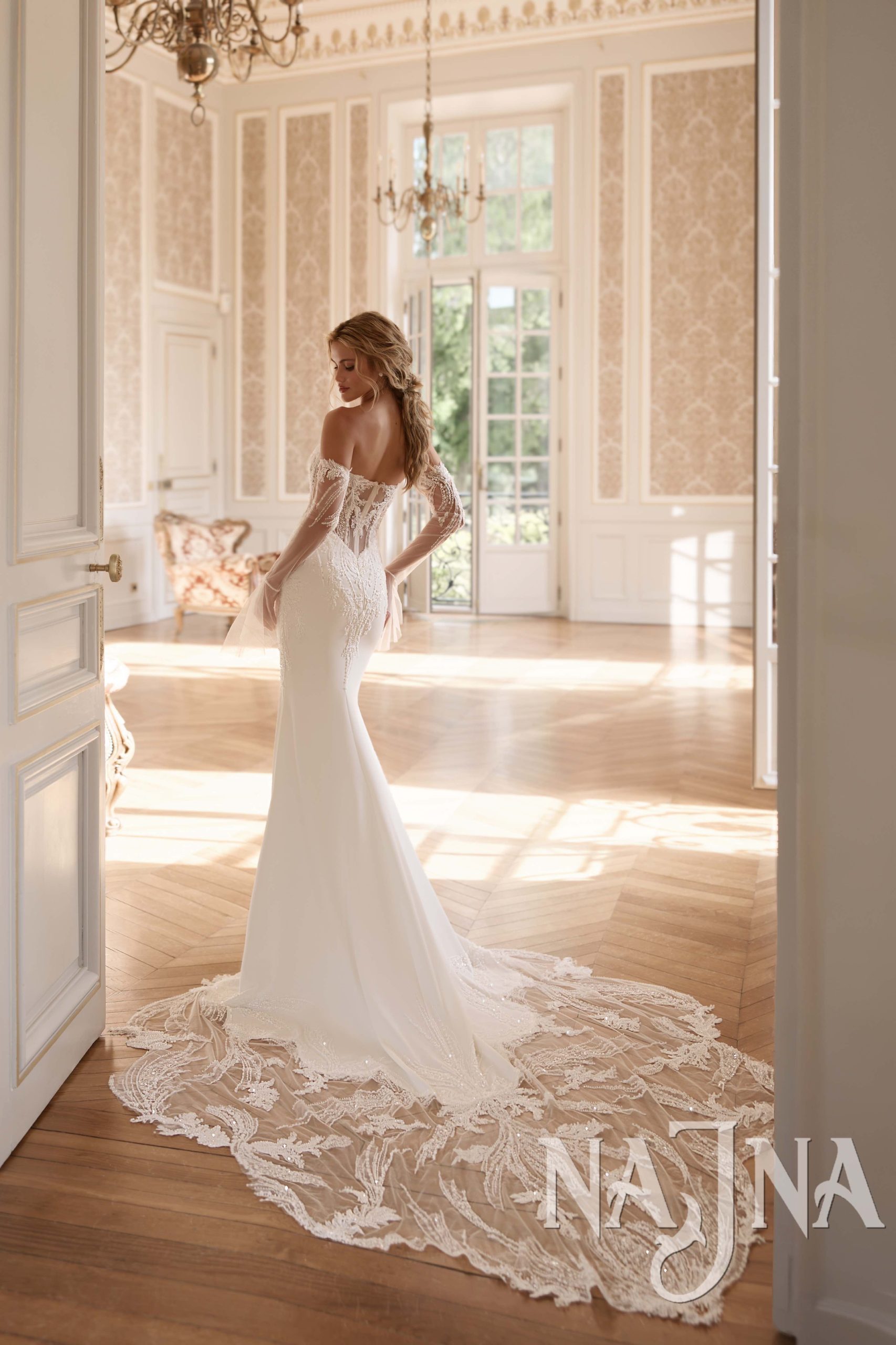 Suknia ślubna Anna Sposa Allegresse SNOWDROP tył
